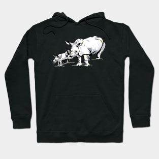 Rhinos I knows whats above your nose! Hoodie